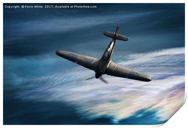 WW2 Hawker Hurricane Print by Kevin White