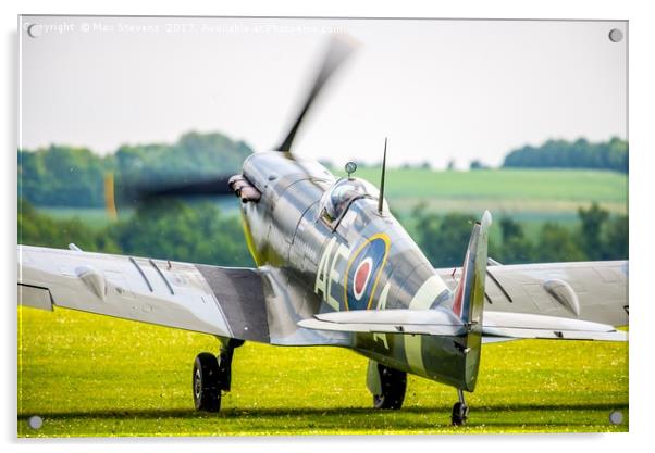 Spitfire Taxis out Acrylic by Max Stevens