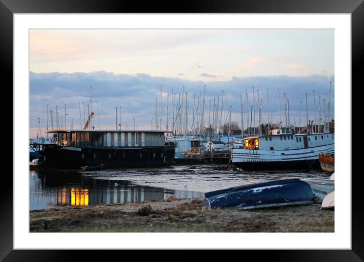 Evening Reflection Framed Mounted Print by Linda Rampling