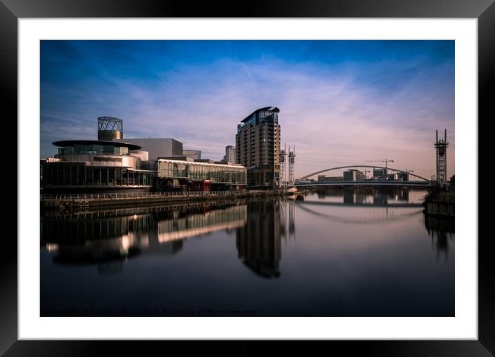 Salford Quays Framed Mounted Print by Daniel Udale