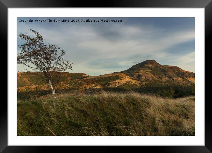 Arthurs Seat View Framed Mounted Print by Keith Thorburn EFIAP/b