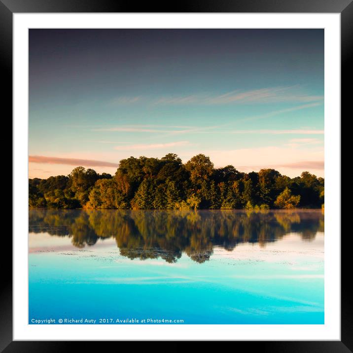 Reflection Framed Mounted Print by Richard Auty