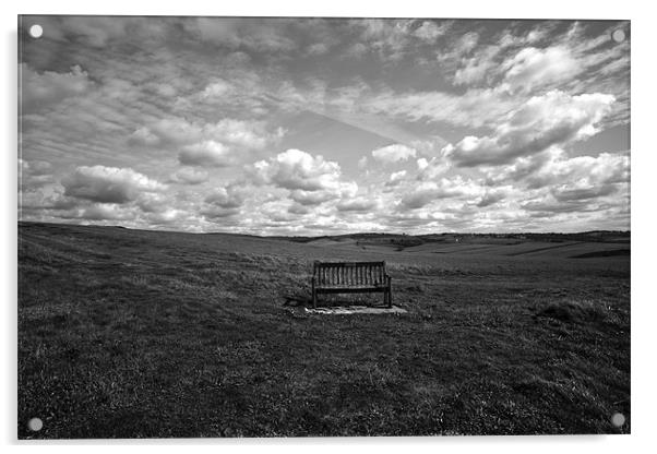 Bench Acrylic by Mike Gorton
