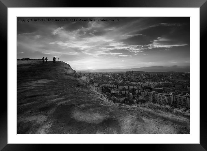 Edinburgh City View Framed Mounted Print by Keith Thorburn EFIAP/b