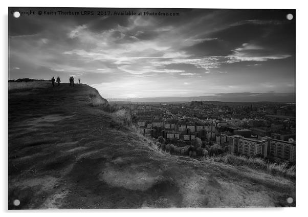 Edinburgh City View Acrylic by Keith Thorburn EFIAP/b