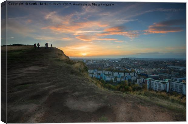 View of Edinburgh Canvas Print by Keith Thorburn EFIAP/b