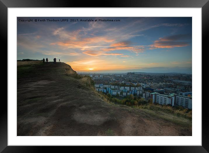 View of Edinburgh Framed Mounted Print by Keith Thorburn EFIAP/b