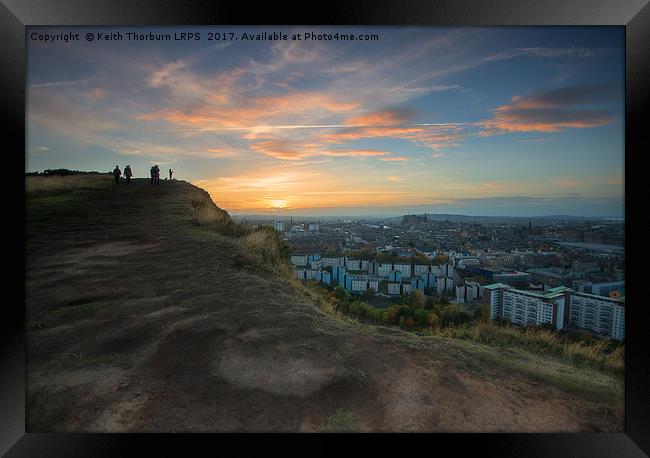 View of Edinburgh Framed Print by Keith Thorburn EFIAP/b