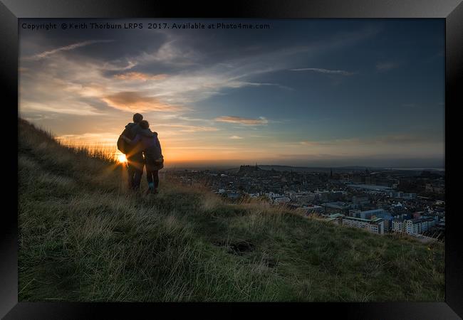 A Couples Sunset Framed Print by Keith Thorburn EFIAP/b