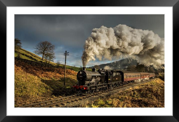 43924 4F heading to Oakworth Framed Mounted Print by David Oxtaby  ARPS