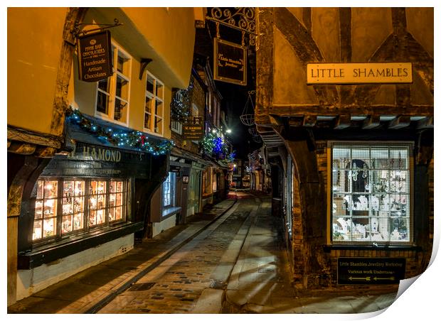 Little Shambles in York Print by David Oxtaby  ARPS