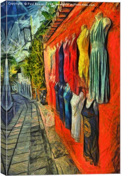 gallery of dresses Canvas Print by Paul Boazu