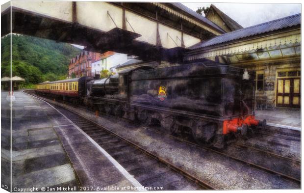 Steam Train Ride Canvas Print by Ian Mitchell