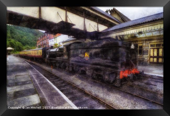 Steam Train Ride Framed Print by Ian Mitchell
