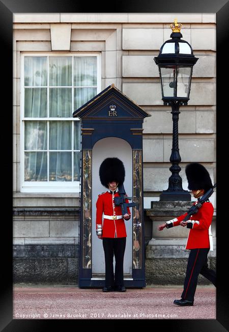 Changing of the Guard London Framed Print by James Brunker
