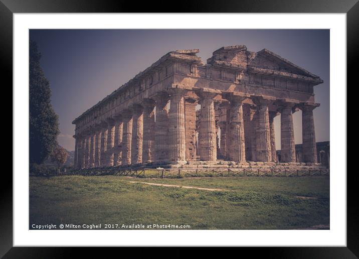 Second Temple of Hera Framed Mounted Print by Milton Cogheil