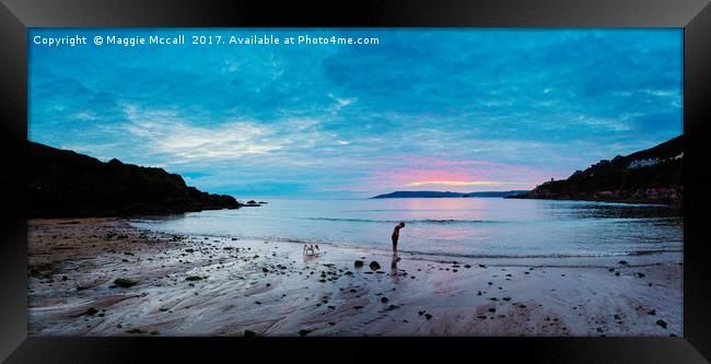 Bovisands Sunset Framed Print by Maggie McCall