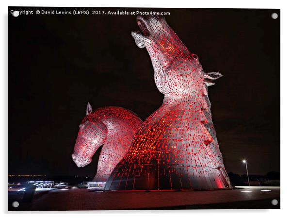 The Kelpies Acrylic by David Lewins (LRPS)