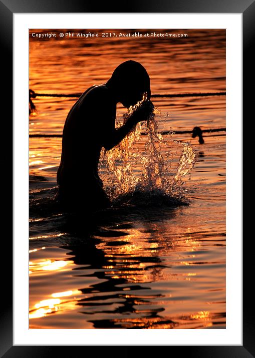 Water Puja Framed Mounted Print by Phil Wingfield