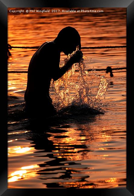 Water Puja Framed Print by Phil Wingfield