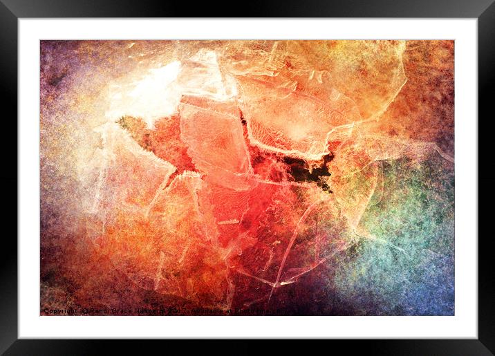 Cracks of Colors Framed Mounted Print by Randi Grace Nilsberg