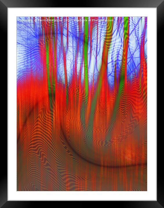 Wood Oscillations                   Framed Mounted Print by Florin Birjoveanu