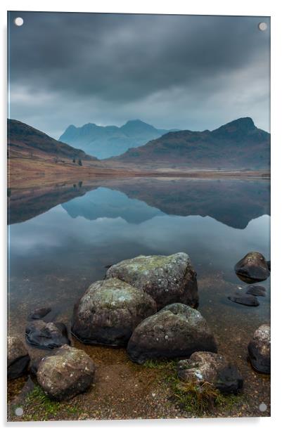 Blea Tarn Acrylic by Paul Andrews