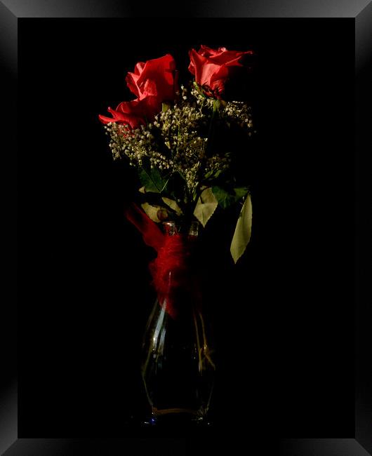 Roses for my love Framed Print by Roxane Bay