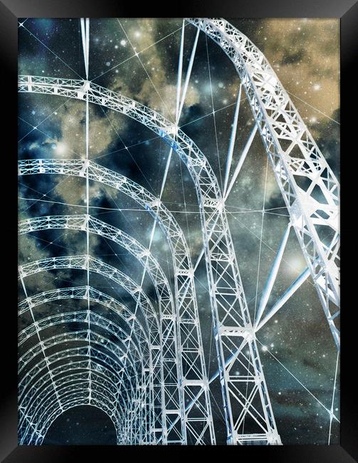 hangar in the stars Framed Print by Heather Newton
