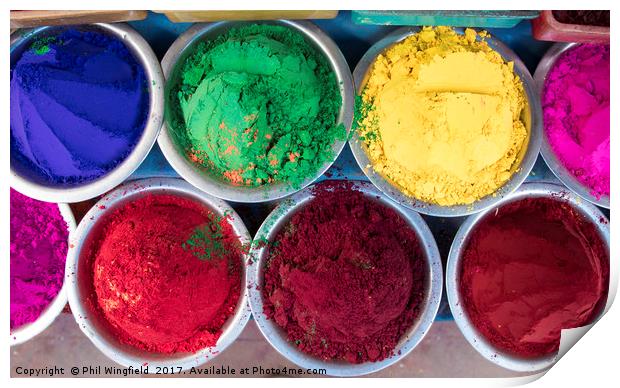 Holi Powder 2 Print by Phil Wingfield