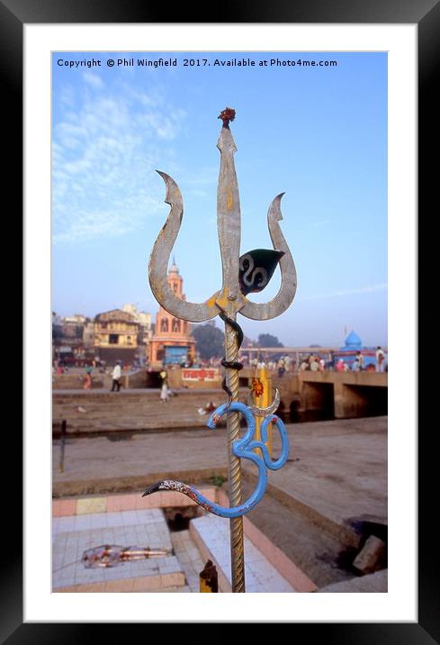 Shiva's Trident (Trishul) Framed Mounted Print by Phil Wingfield