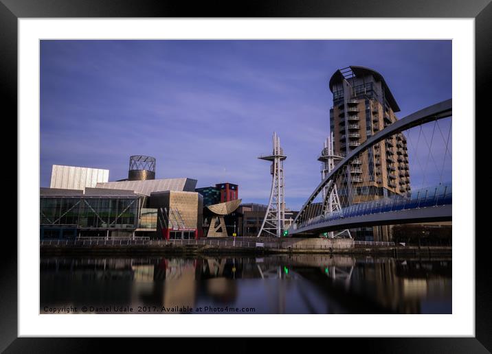 Lowry Salford Quays  Framed Mounted Print by Daniel Udale