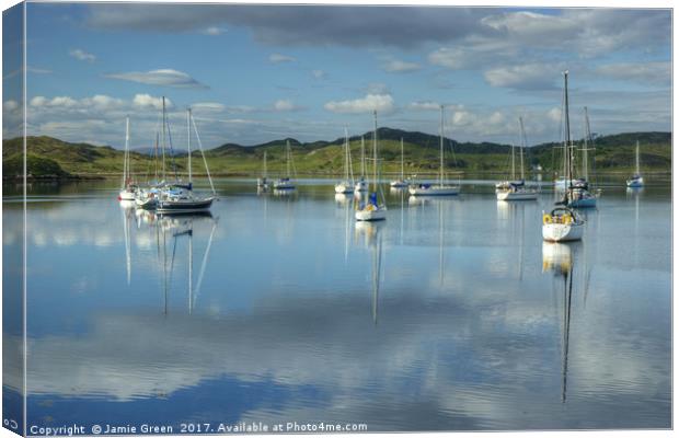 Arisaig Boats Canvas Print by Jamie Green