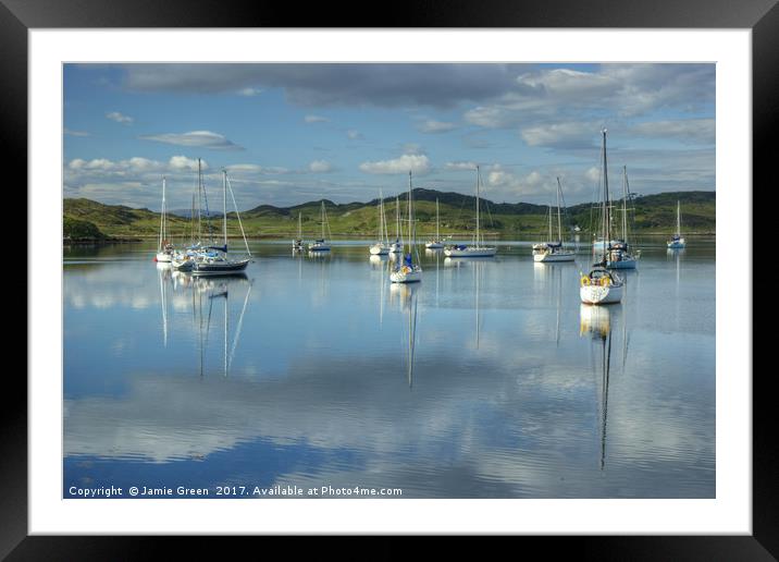Arisaig Boats Framed Mounted Print by Jamie Green
