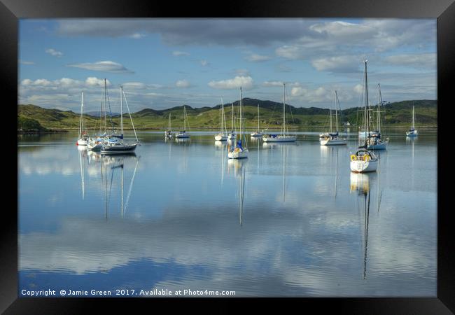 Arisaig Boats Framed Print by Jamie Green