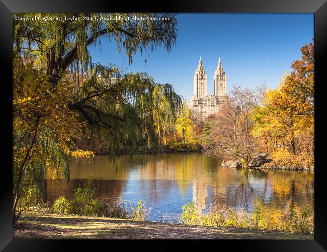 New York at Fall Framed Print by Scott Taylor