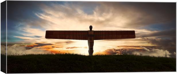 angel of the north Canvas Print by Guido Parmiggiani