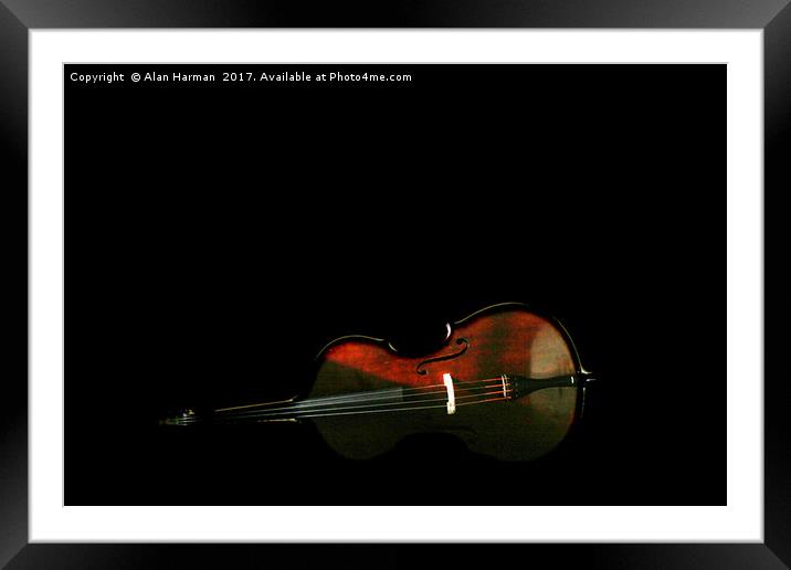 Bass 3 Framed Mounted Print by Alan Harman