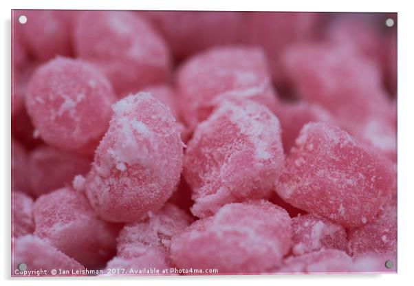Pink Sugar Jubes Acrylic by Ian Leishman