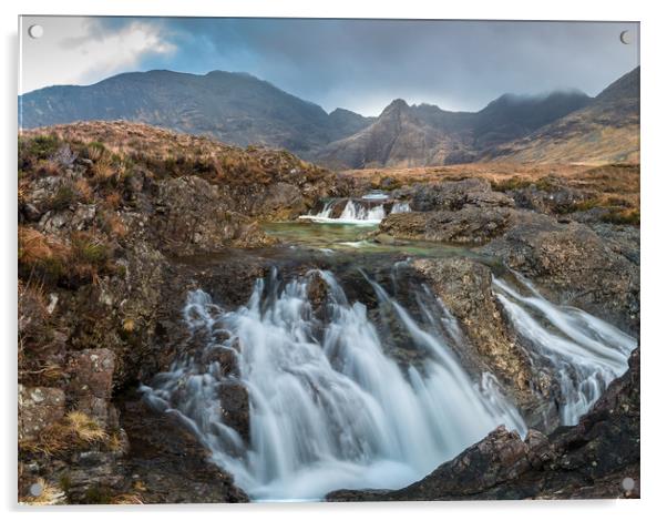 Fairy Pools, Isle Of Skye Acrylic by Kevin Browne