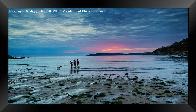 Bovisands sunset 2 Framed Print by Maggie McCall