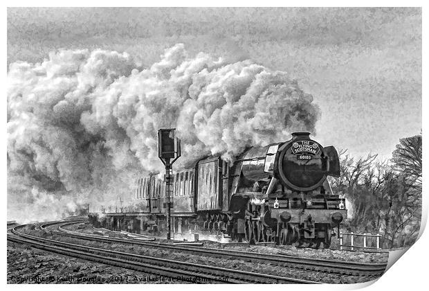 Steaming to York Print by Keith Douglas