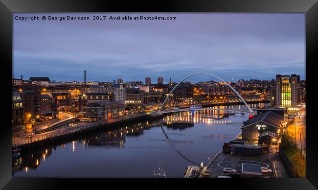 Newcastle 01 Framed Print by George Davidson