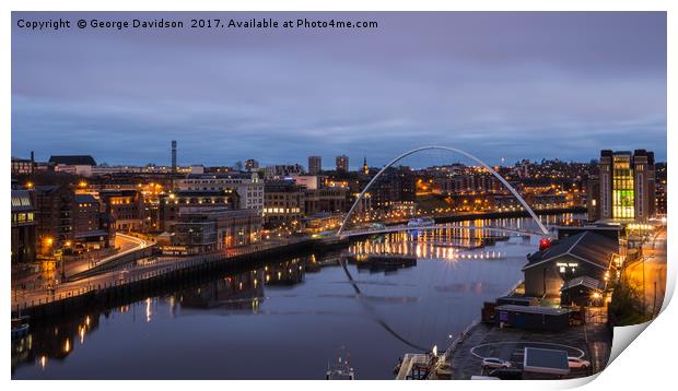 Newcastle 01 Print by George Davidson