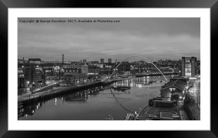 Newcastle 02 Framed Mounted Print by George Davidson