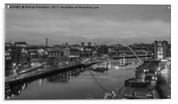 Newcastle 02 Acrylic by George Davidson