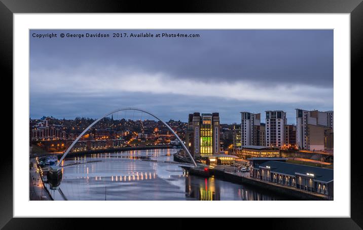 Newcastle 03 Framed Mounted Print by George Davidson