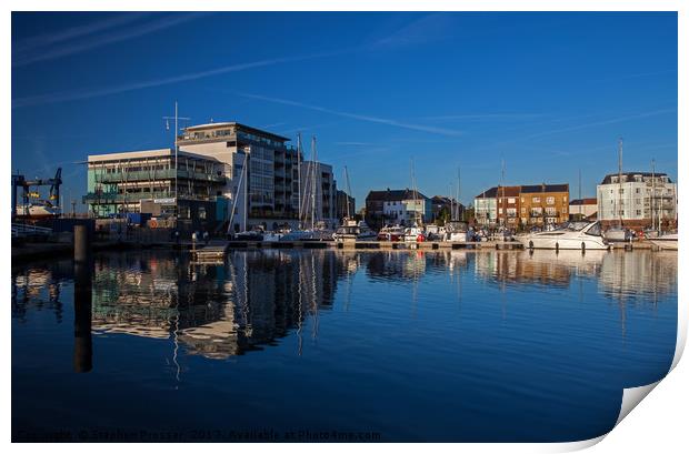 Harbour Blues! Print by Stephen Prosser