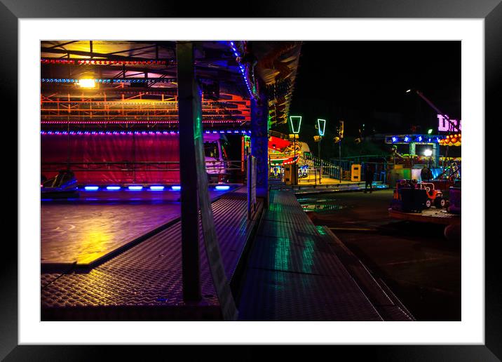 A Miserable Night at The Fair Framed Mounted Print by Dave Bell