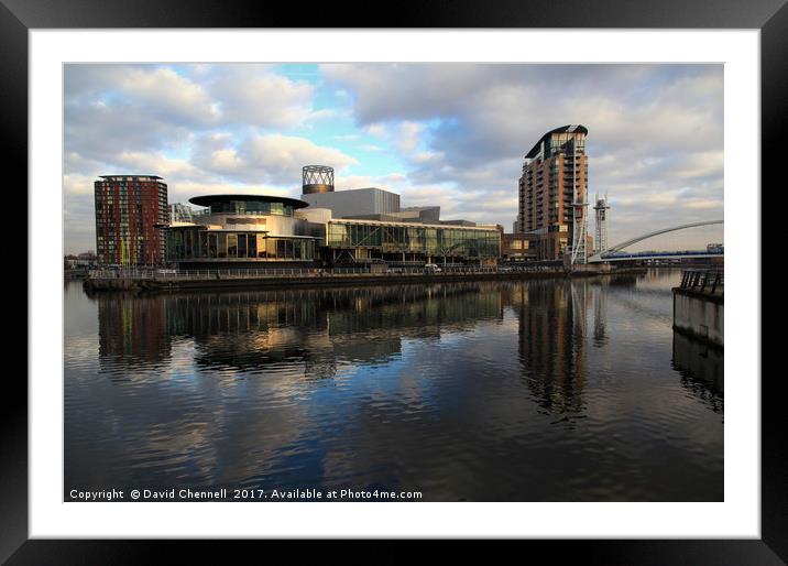 Salford Quays  Framed Mounted Print by David Chennell